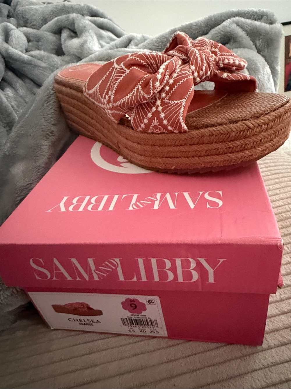 Sam & Libby Chelsea Rust Knotted Platform Sandal